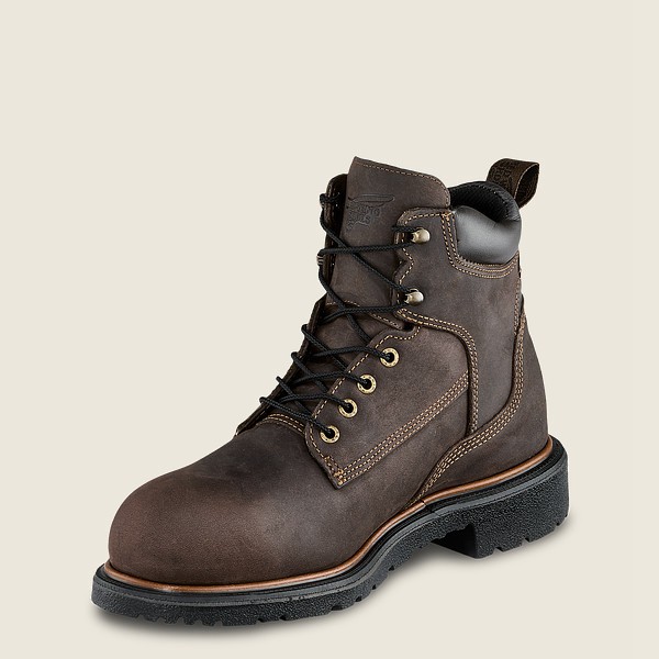 Red Wing Safety Boots Dynaforce® - 6-Inch Insulated Waterproof Toe - Mørke Brune - Herre 2713-YPAEN